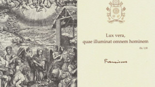 Con su tarjeta de Navidad, el Papa nos da un mensaje de la pobreza 